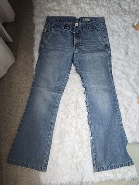 Hollister Vintage Blue Flared Jeans - Classic Mid Wash
